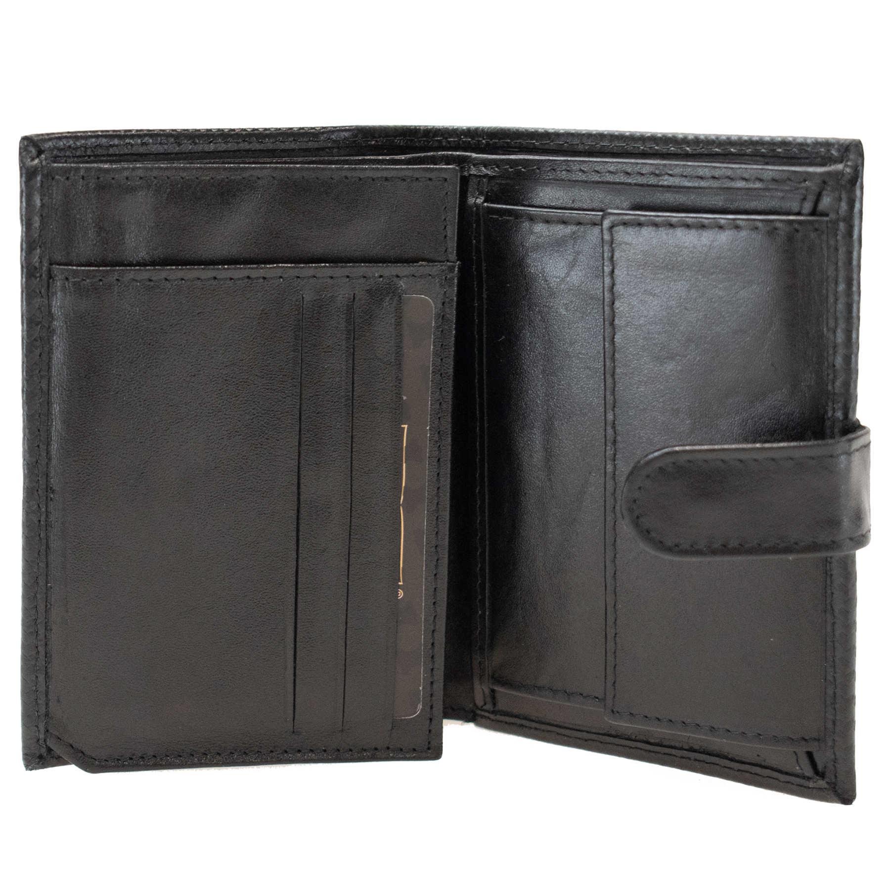 Портмоне мужское кожаное SEMI LINE RFID Black (P8270-0) - фото 4