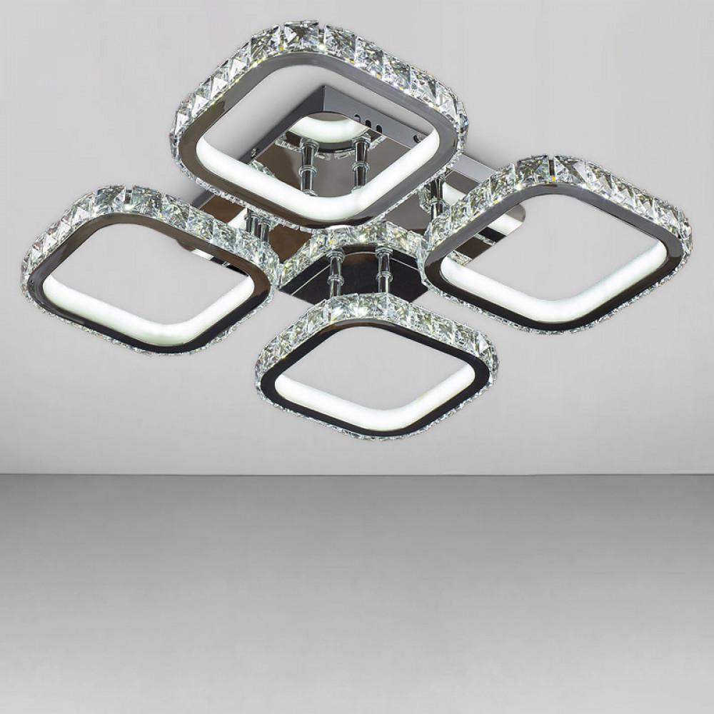 Люстра светодиодная Svet с пультом 3000-6000К 160W Хром (SY-7942/4 CR DIMMER)