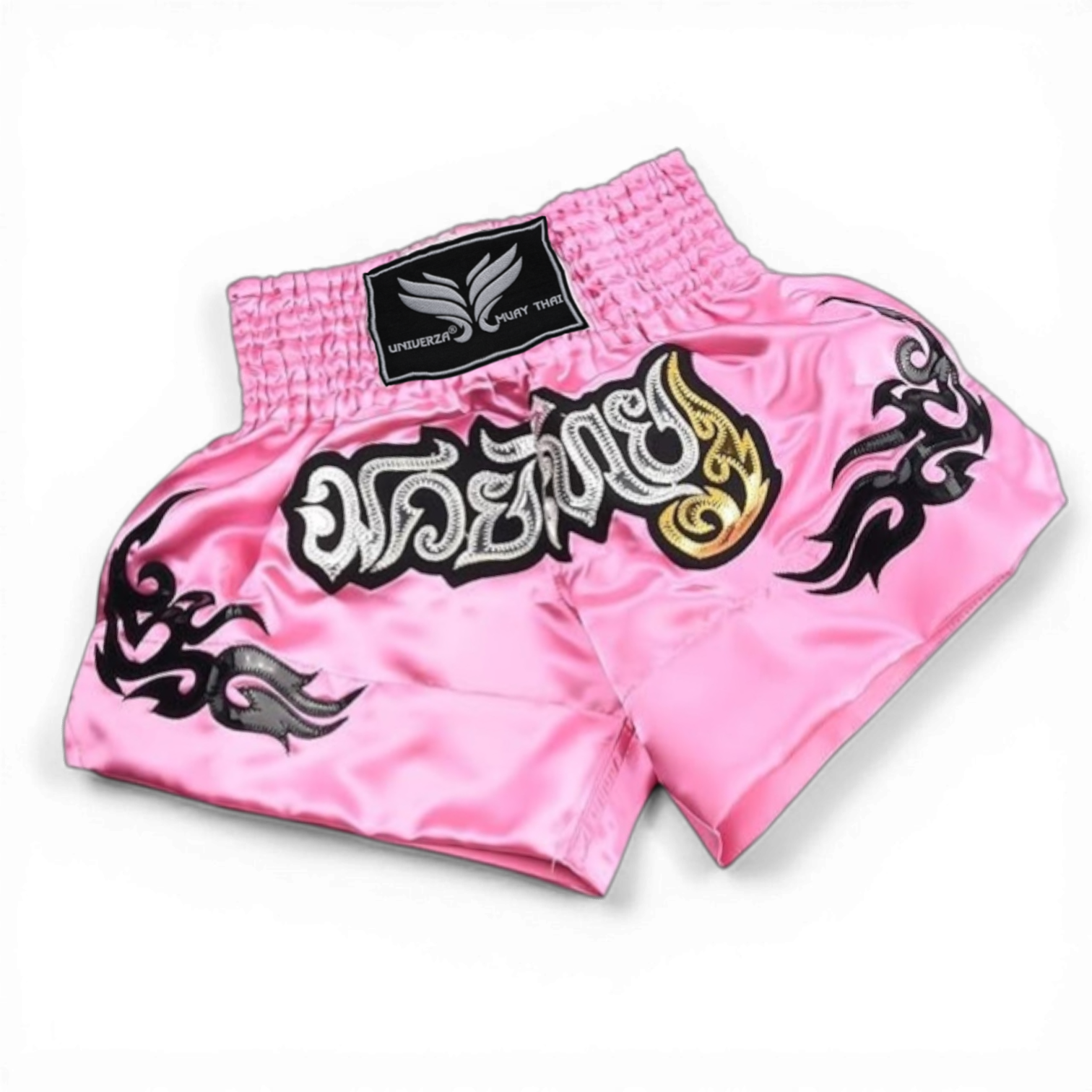 Шорты тайские Univerza для кикбоксинга/тайского бокса/смешанных единоборств Розовый (4_3_L_11B)