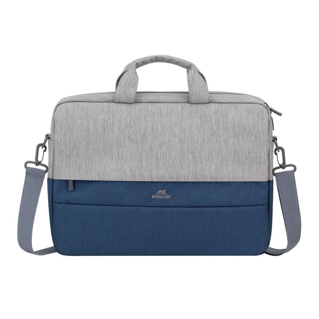 Сумка для ноутбука RivaCase 7532 Prater Anti-theft 15,6'' Grey/Dark Blue (7532 Grey/DarkBlue)