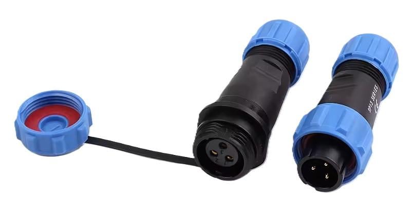 Роз'єм герметичний SP13 3D-F-M 3pin 5 А IP68 (2671419831)