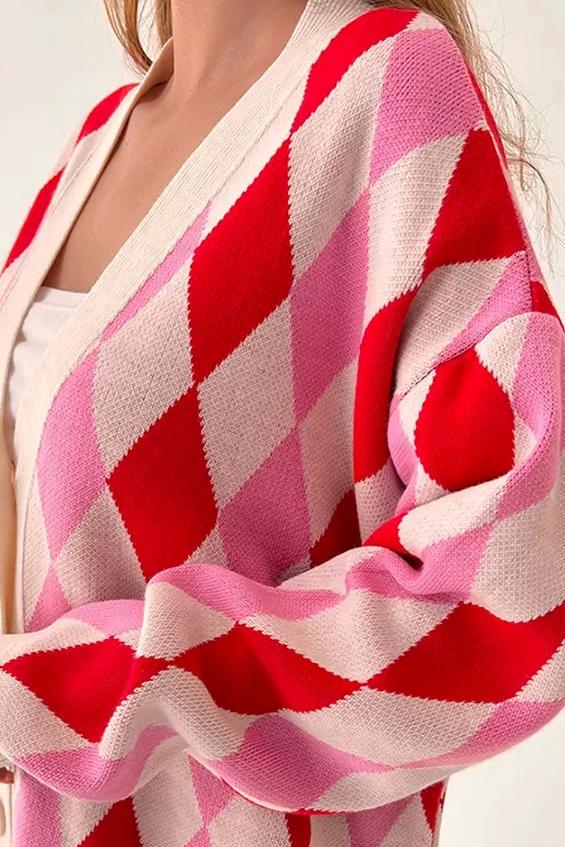 Кардиган женский S-XL Белый (194424) - фото 4 Кардиган женский S-XL Белый (194424) - фото 4