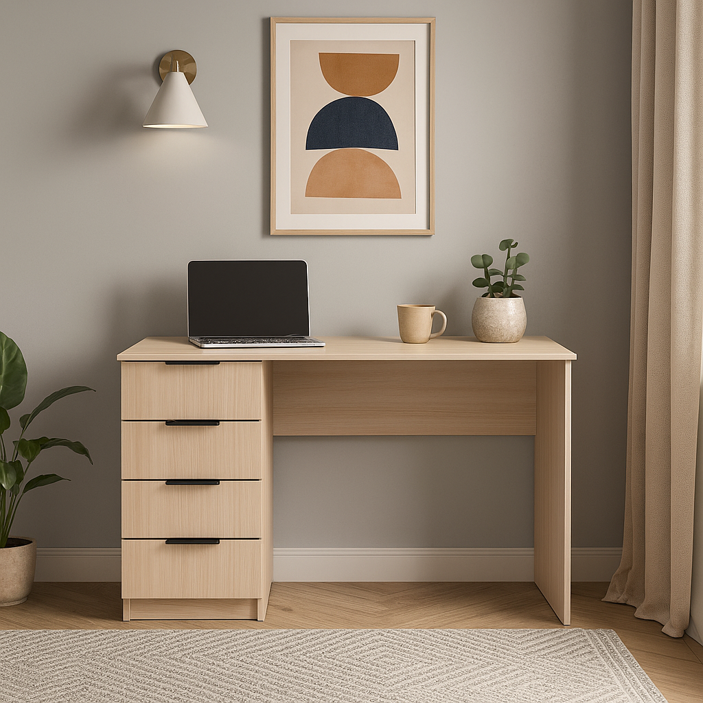 Стол письменный СП2 4Я SENAM 750х1100х600 мм ДСП Дуб Молочный - фото 1