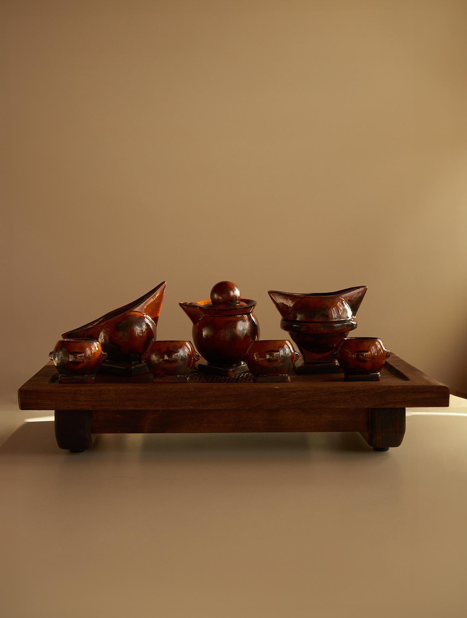 Набор для чайной церемонии Объект Т ручной работы (TS-15) - фото 2 Набор для чайной церемонии Объект Т ручной работы (TS-15) - фото 2