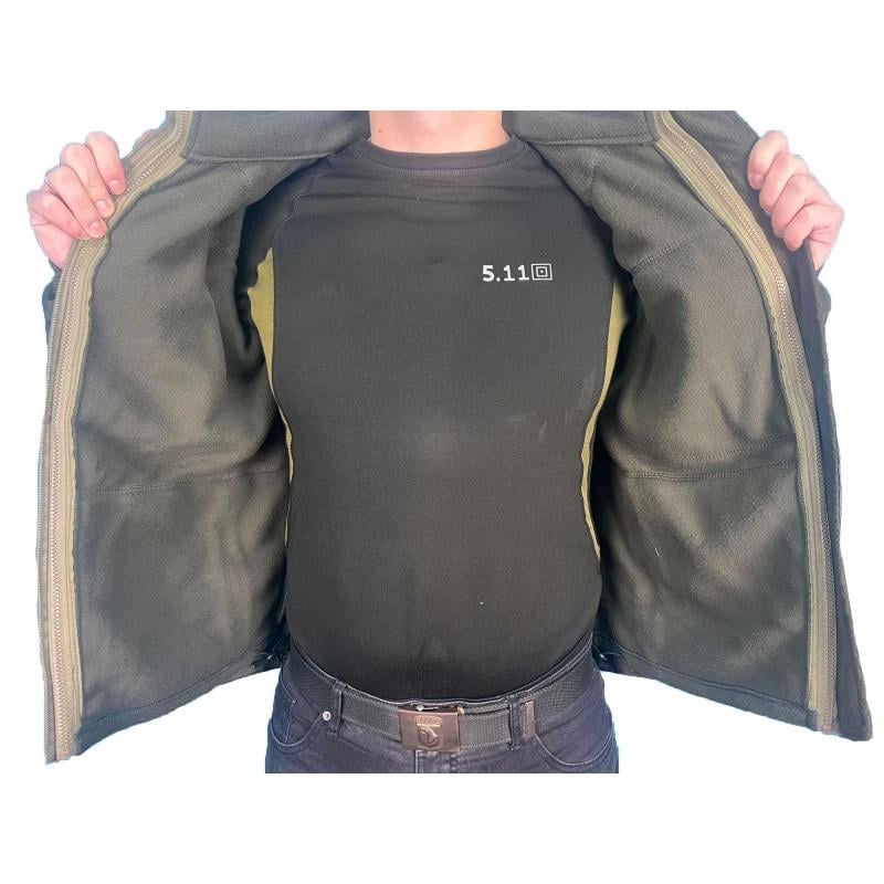 Куртка Soft Shell з фліс кофтою Pancer Protection р. 50 Олива (357557350) - фото 11