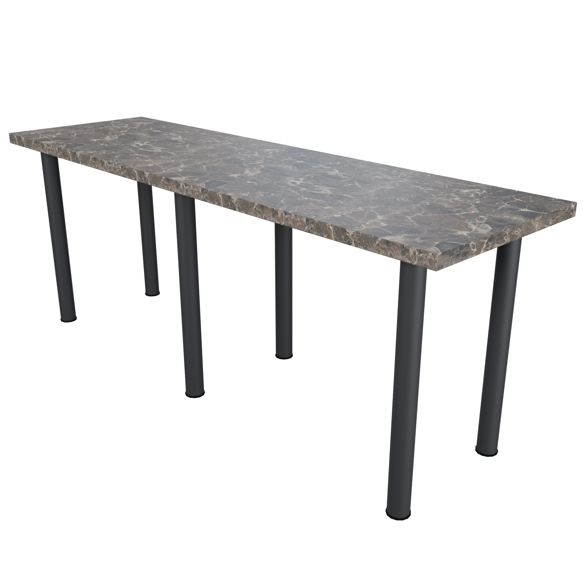 Стол обеденный БРИДЖ 2000х600 Галакс/Черный