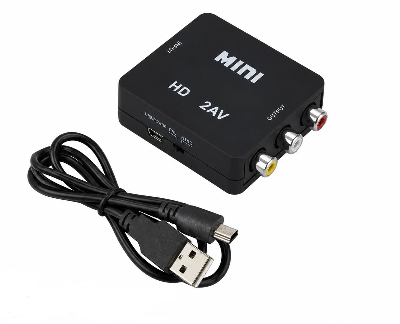 Видеоконвертер HDMI на AV RCA 1080P поддержка NTSC/PAL AV/CVBS L/R 1920х1080 (00-00030273)