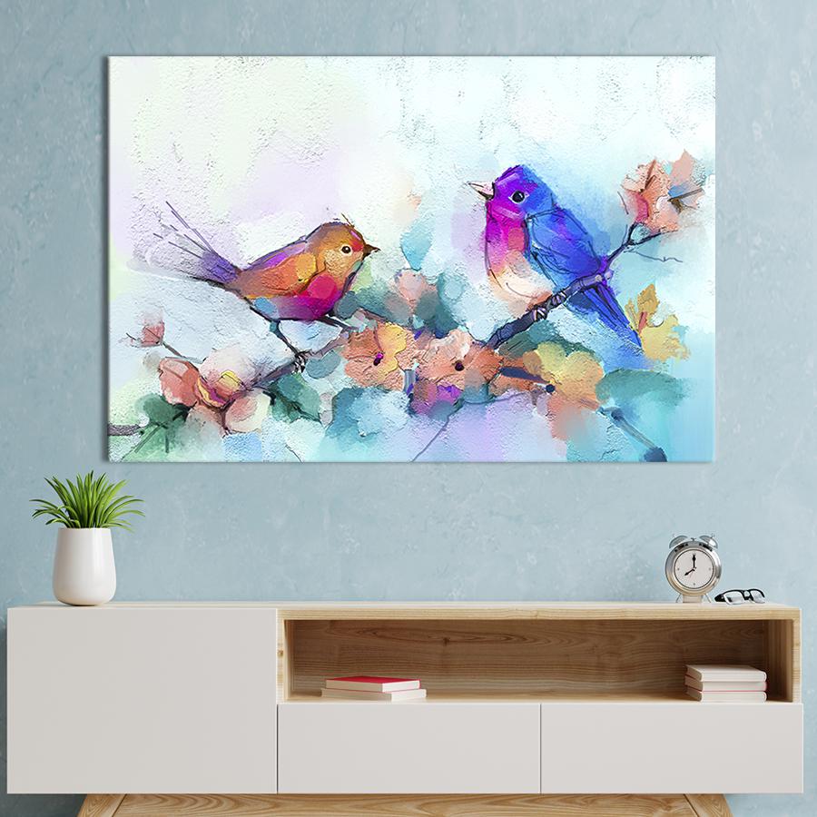 Картина на холсте Маленькие птички 51x34 см (199-1)
