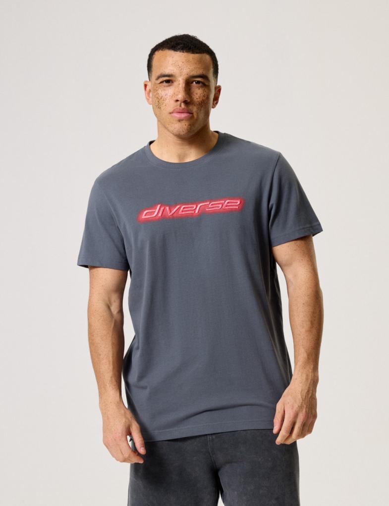 Футболка мужская Diverse Atl Neon 2ХL Графит (5905384000996)