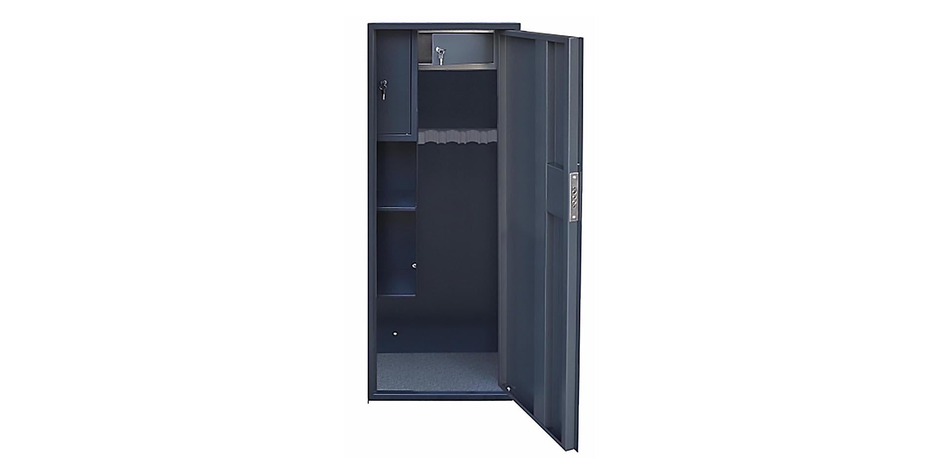 Сейф для ружья с трейзером Levmetal СЗ-160.5/М металлический сверхширокий высокий 160х63х25 см Антрацитовый (150-119-000003383)