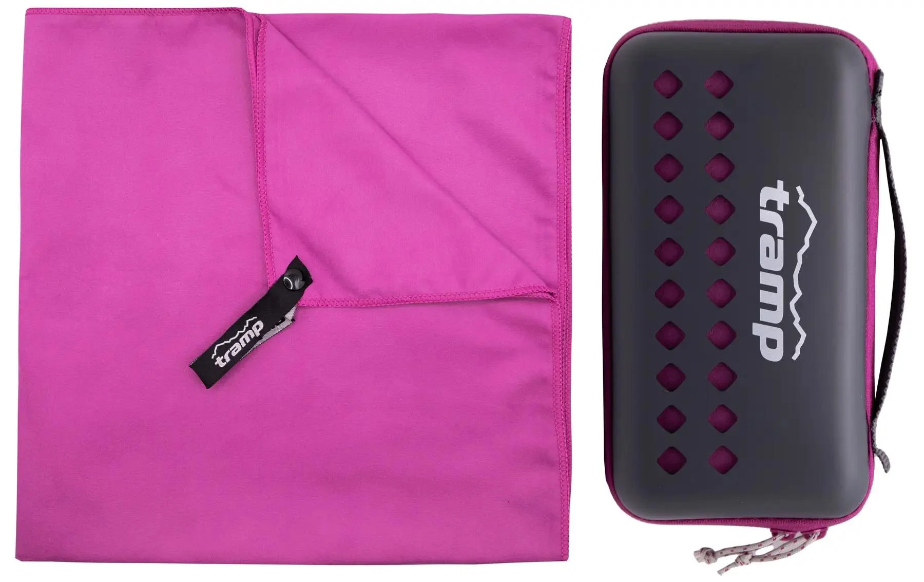 Полотенце микрофибровое Tramp Pocket Towel в чехле 60х120 см (UTRA-161-L-purple)