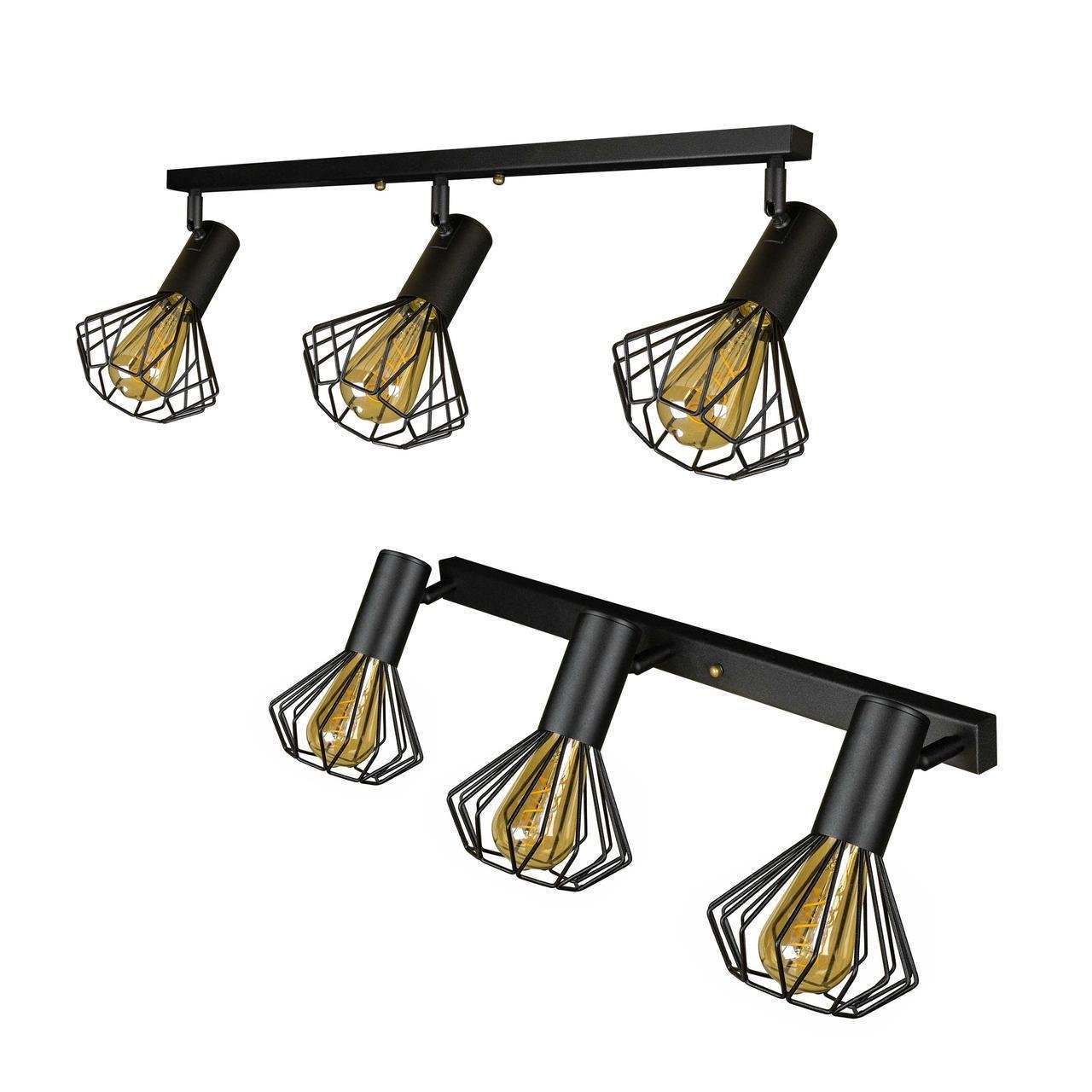 Спот MSK ELECTRIC Diadem под три лампы Е27 Черный (NL 22151-3) - фото 1