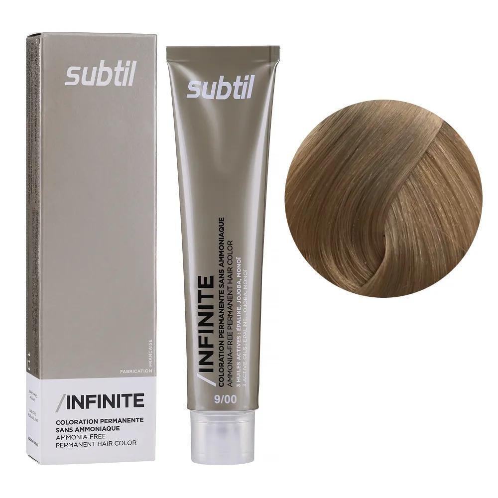 Крем-краска безаммиачная для волос Subtil Infinite Permanent Hair Color 9.00 Очень светлый насыщенный блонд 60 мл