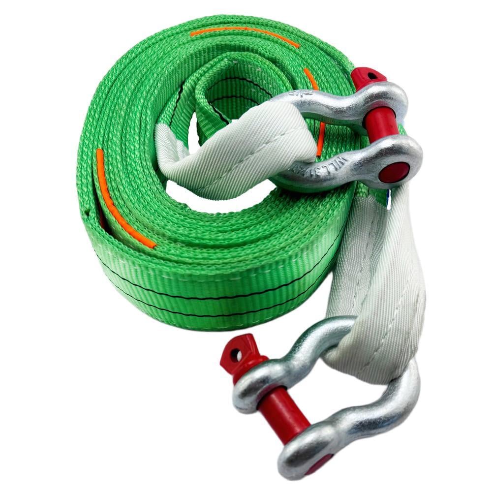 Буксировочный ремень LIFTEC скоба-скоба 10/15 т 6000 мм Зеленый (4161006)