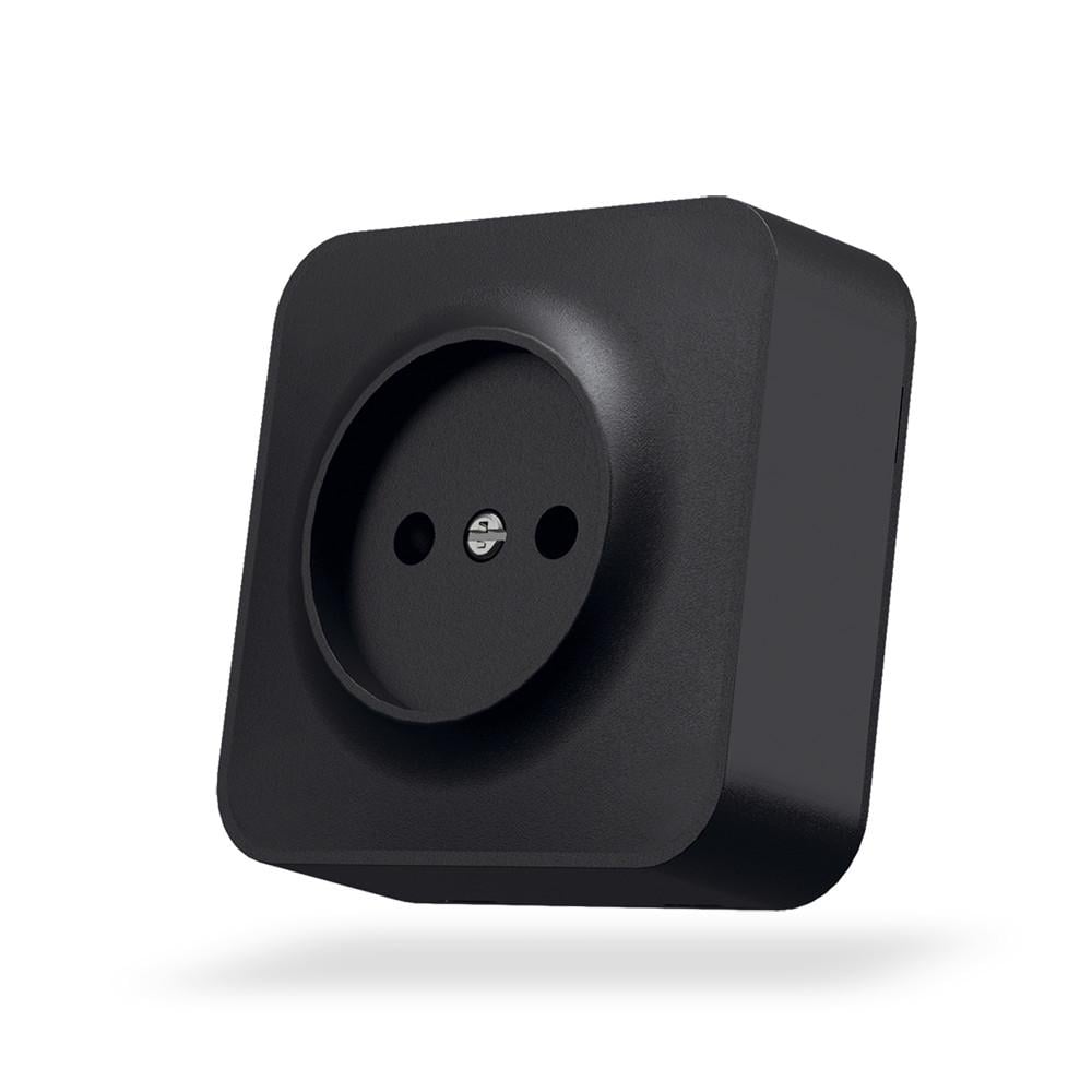 Розетка одинарная Videx Binera VF-BNS21-BG наружная IP20 Черный графит (1665404664)