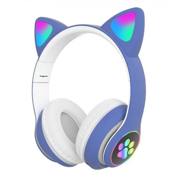 Навушники бездротові Bluetooth Cat STN-28 Синій (1602513156)