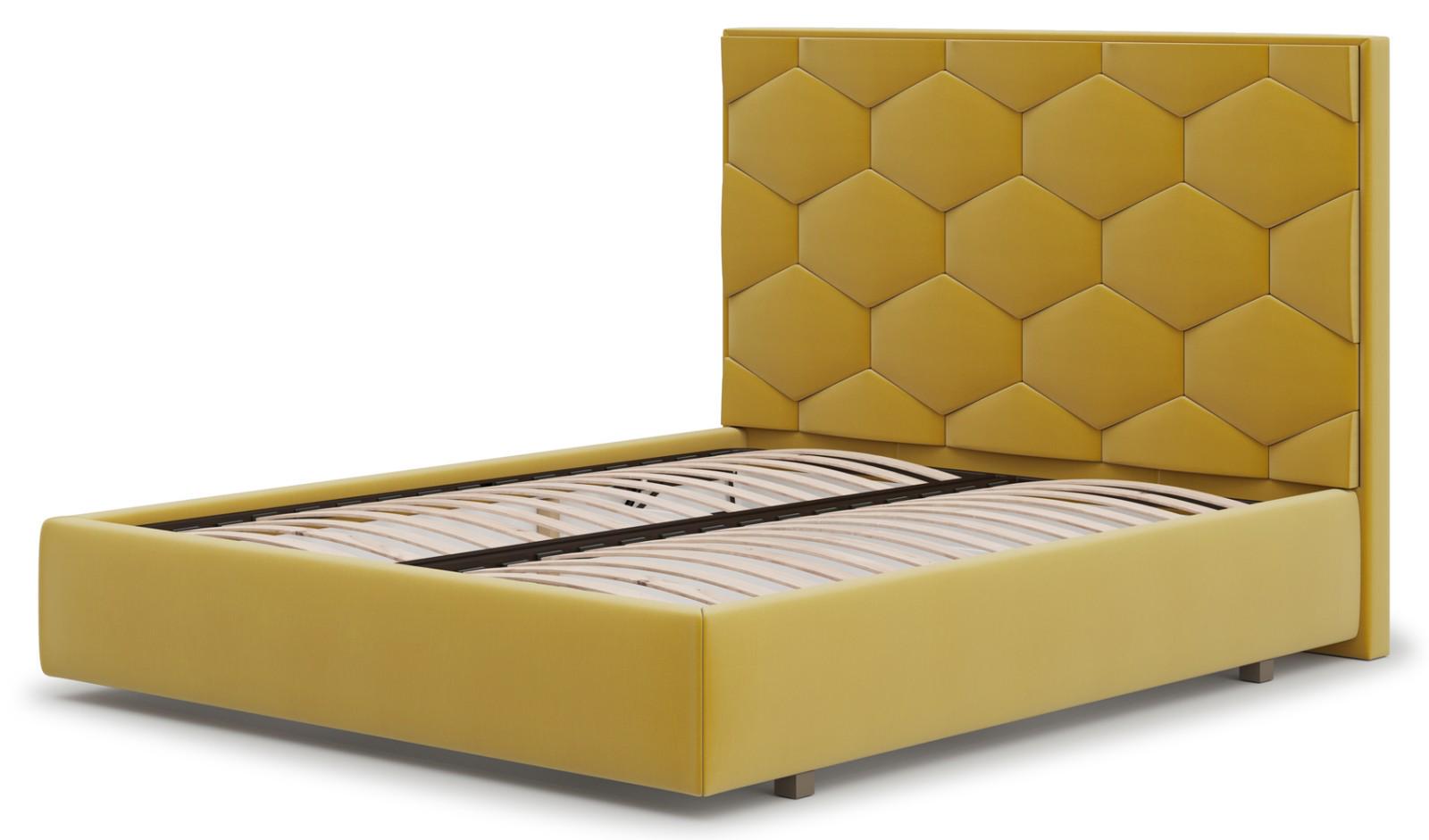 Кровать Divotex Simple 15 Алексис с подъемным механизмом 180х200 см Yellow