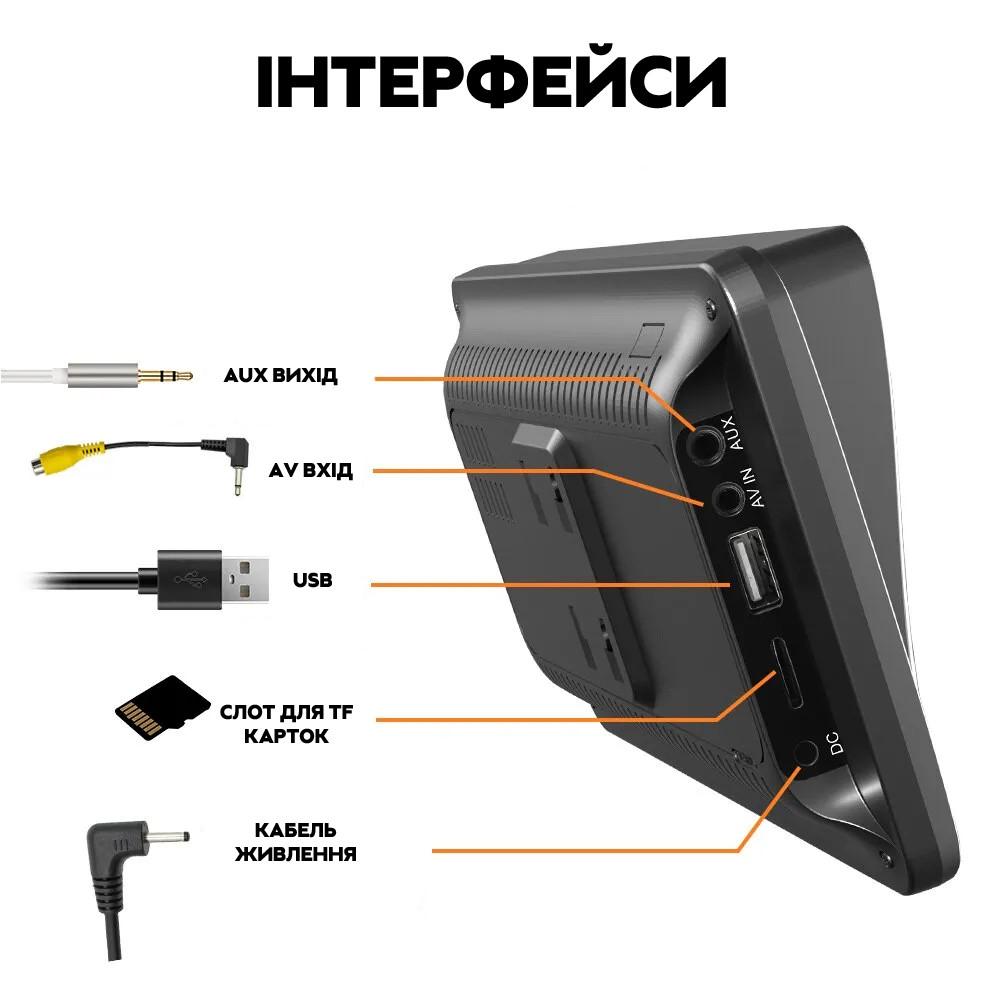 Монитор автомобильный сенсорный Rias CJ-PTC208 7" з Apple CarPlay та Android Auto (3_04531) - фото 8