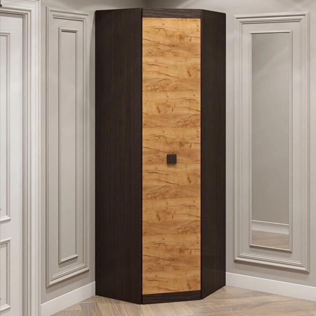 Шафа кутова Еверест Соната-70 70х70х205 см Венге/Крафт золотий (EVR-20232) Шафа кутова Еверест Соната-70 70х70х205 см Венге/Крафт золотий (EVR-20232)