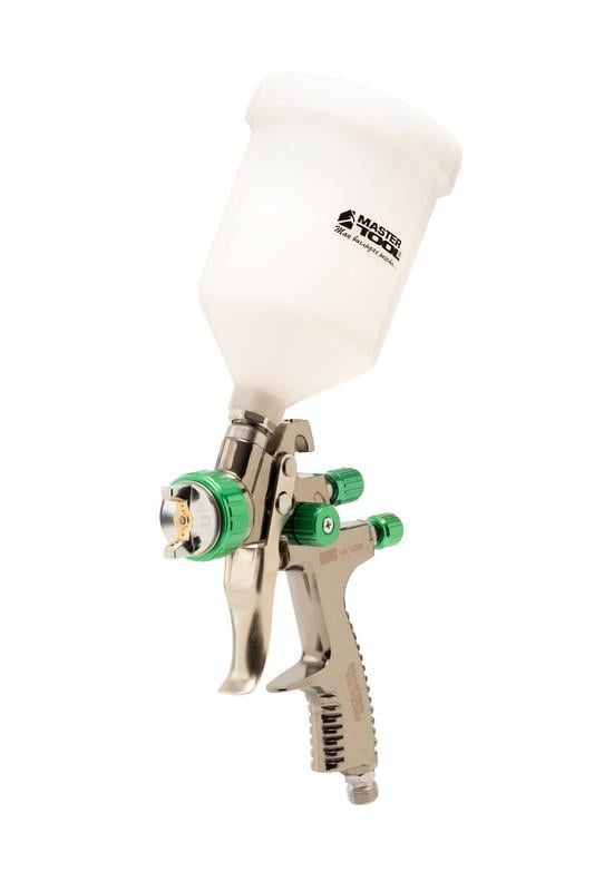 Фарбопульт пневматичний MasterTool LVLP ВПЛБ 600 мл Ø 1,3 мм круглий/плоский факел 125-170 л/хв 15-25 бар (80-8801)