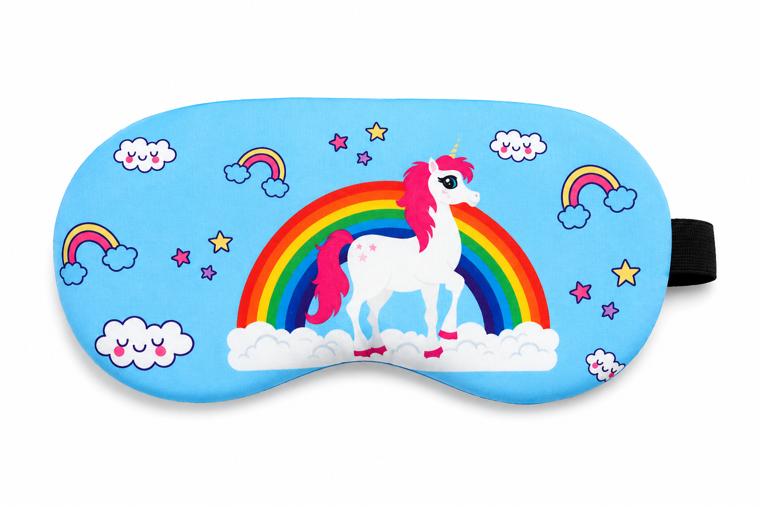 Маска для сна с Единорогом Rainbow Голубой (964970868)