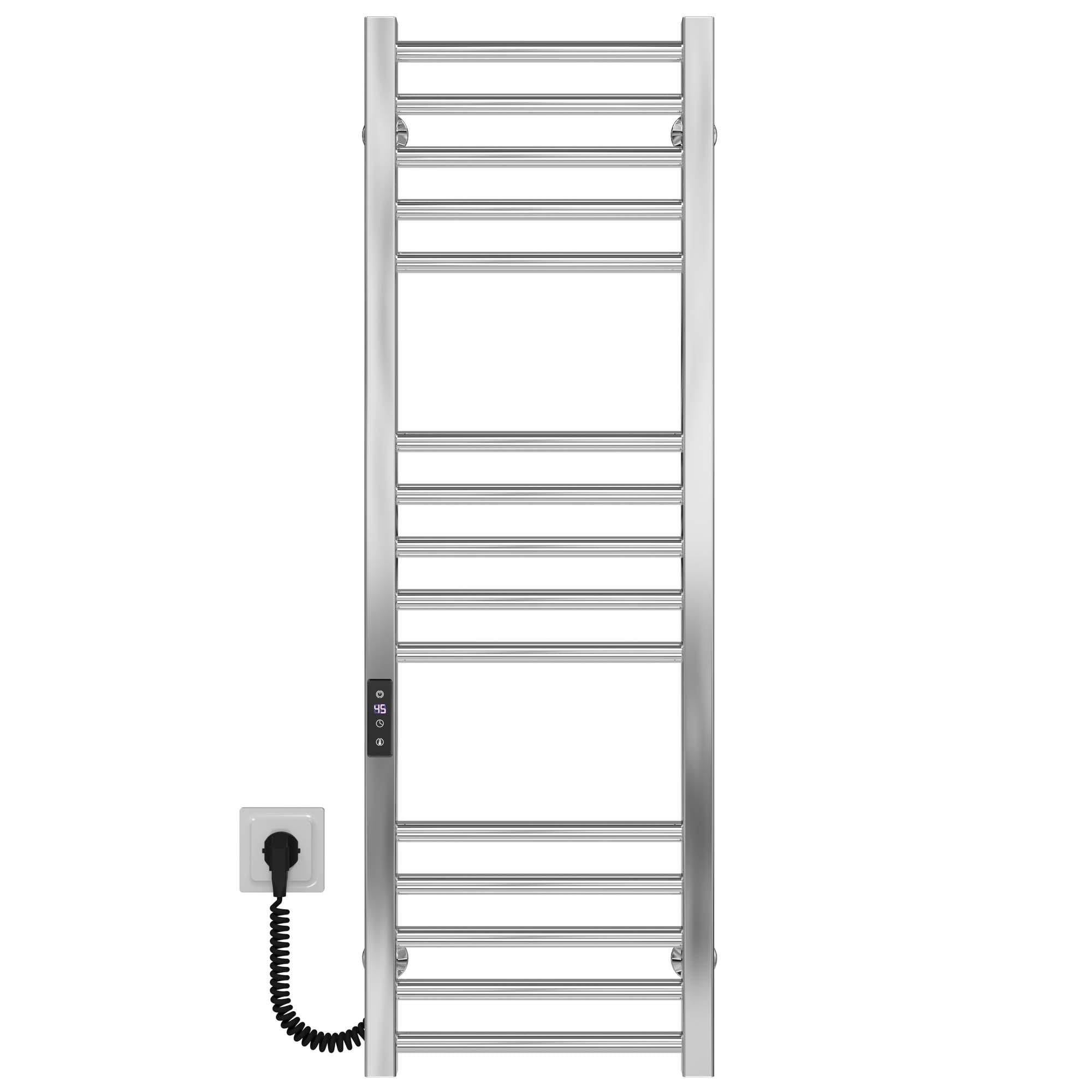 Полотенцесушитель электрический Deffi Lima П15 JD04 левое подключение нержавеющая сталь 300х1000 мм Хром (A.LI.100.30.15.E.C.L.2)