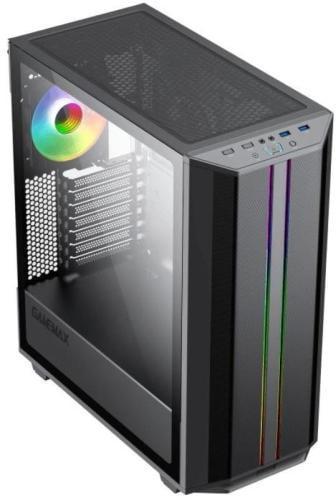 Корпус GameMax Precision черный, без БП, Mid Tower, EATX / ATX / Micro ATX / Mini ITX, 2xUSB 3.0, 1x120 мм ARGB Fan, 1xCOC Turbo
