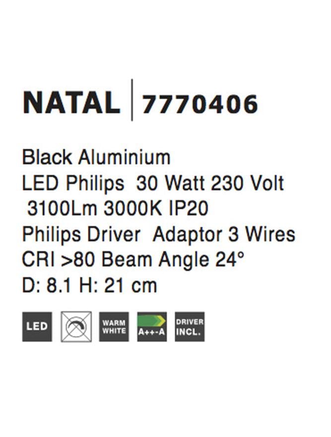 Прожектор трековый Nova Luce Herm (7770406) - фото 4