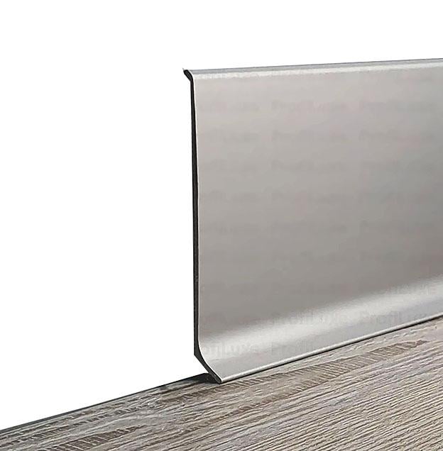 Плинтус алюминиевый плоский анодированный накладной Best Deal 3/100 2,5 м Серебро (30469182)