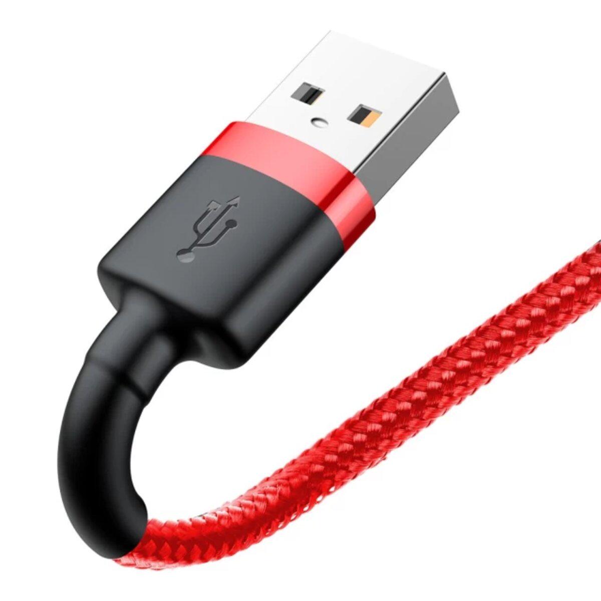 Кабель Baseus Cafule Cable USB For Lightning 1,5A 2 м Red - фото 3