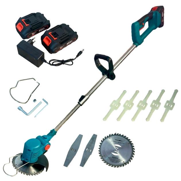 Газонокосилка электрическая 48В 2000 мАч с 2 аккумуляторами