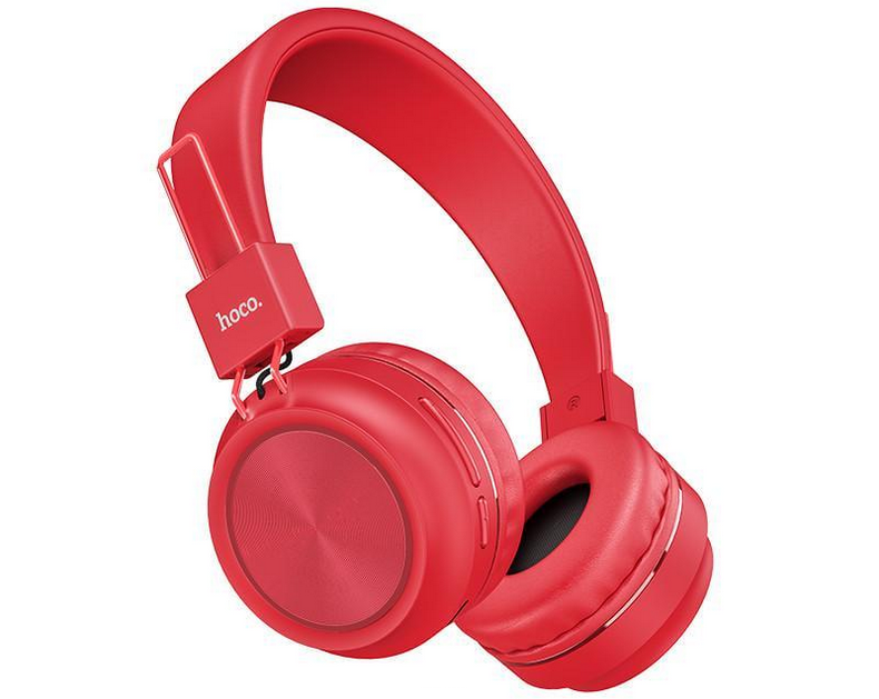 Наушники Bluetooth Hoco Promise W25 MicroSD/AUX Red
