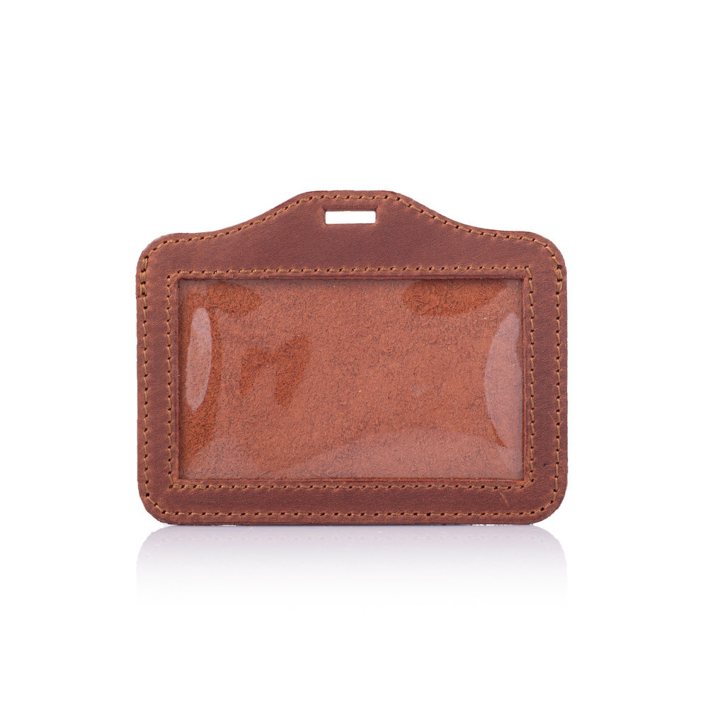 Бейдж Mobicase NC-03-A260 кожаный Коньячный (14613775)
