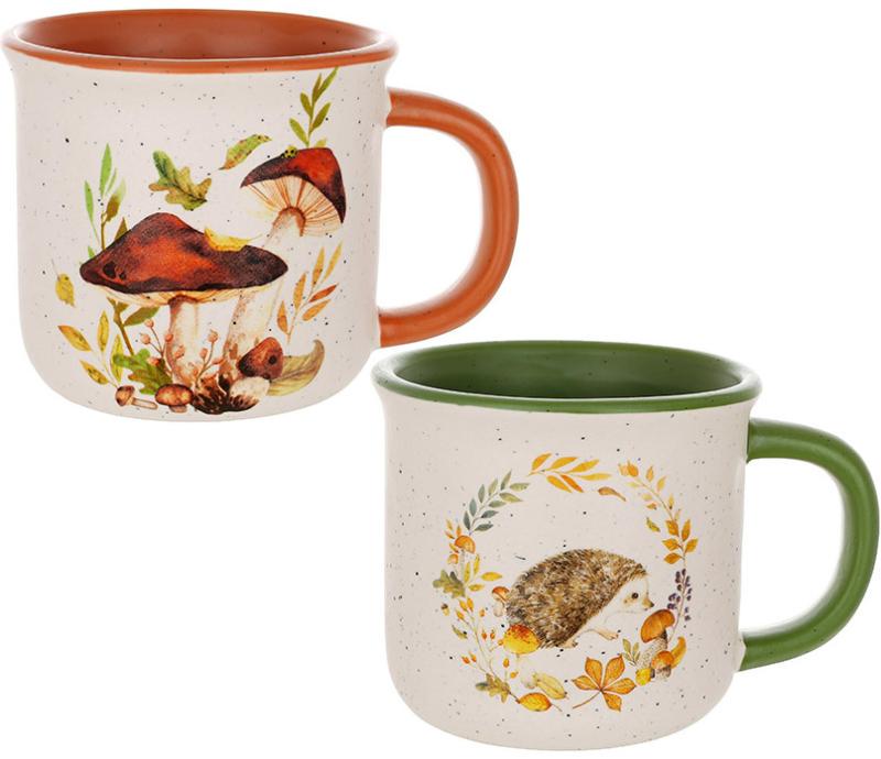 Набор керамических кружек Лесная Поляна 350 мл 4 шт.