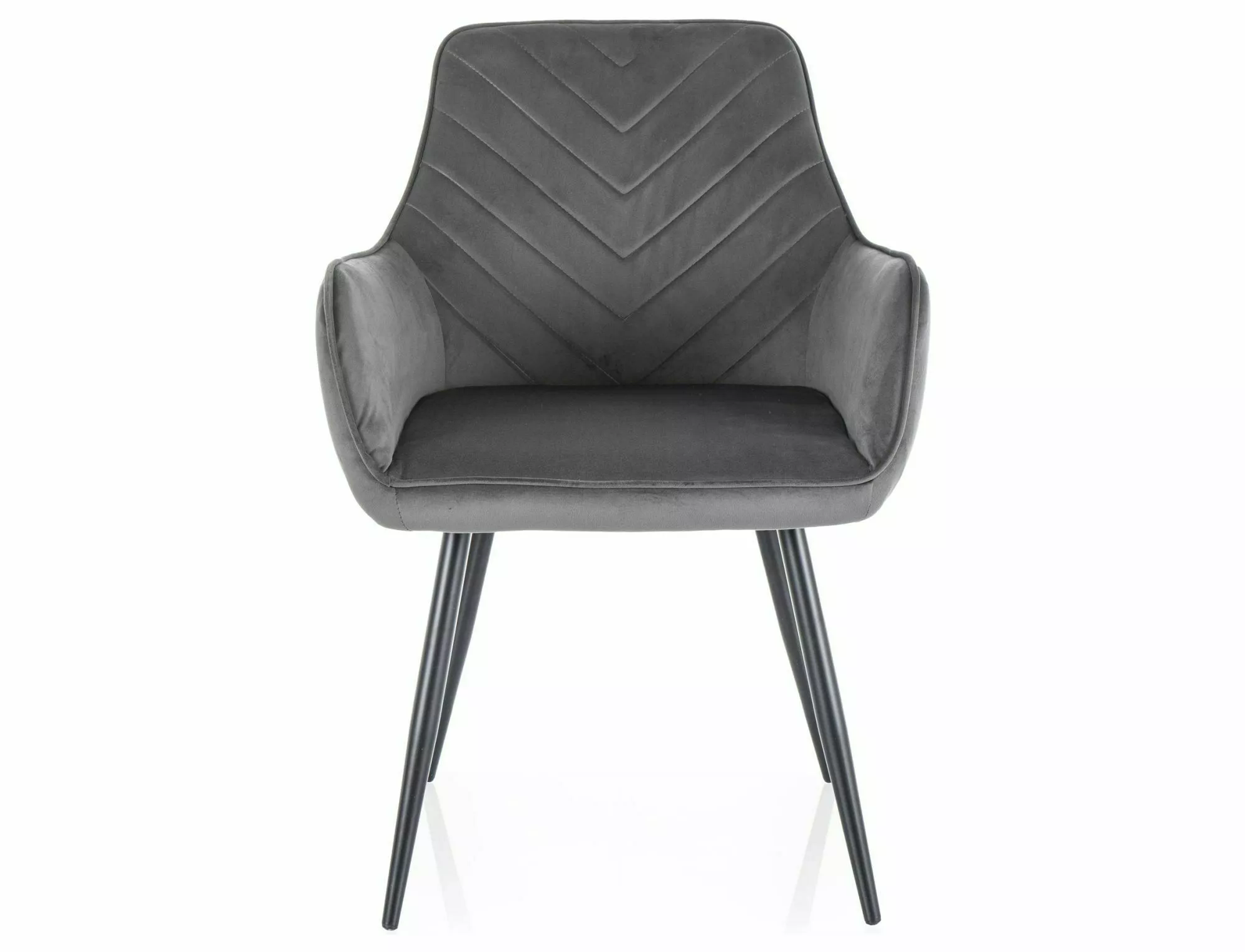 Стул кухонный Signal FIG VELVET Черный/Серый (15348288) - фото 2 Стул кухонный Signal FIG VELVET Черный/Серый (15348288) - фото 2