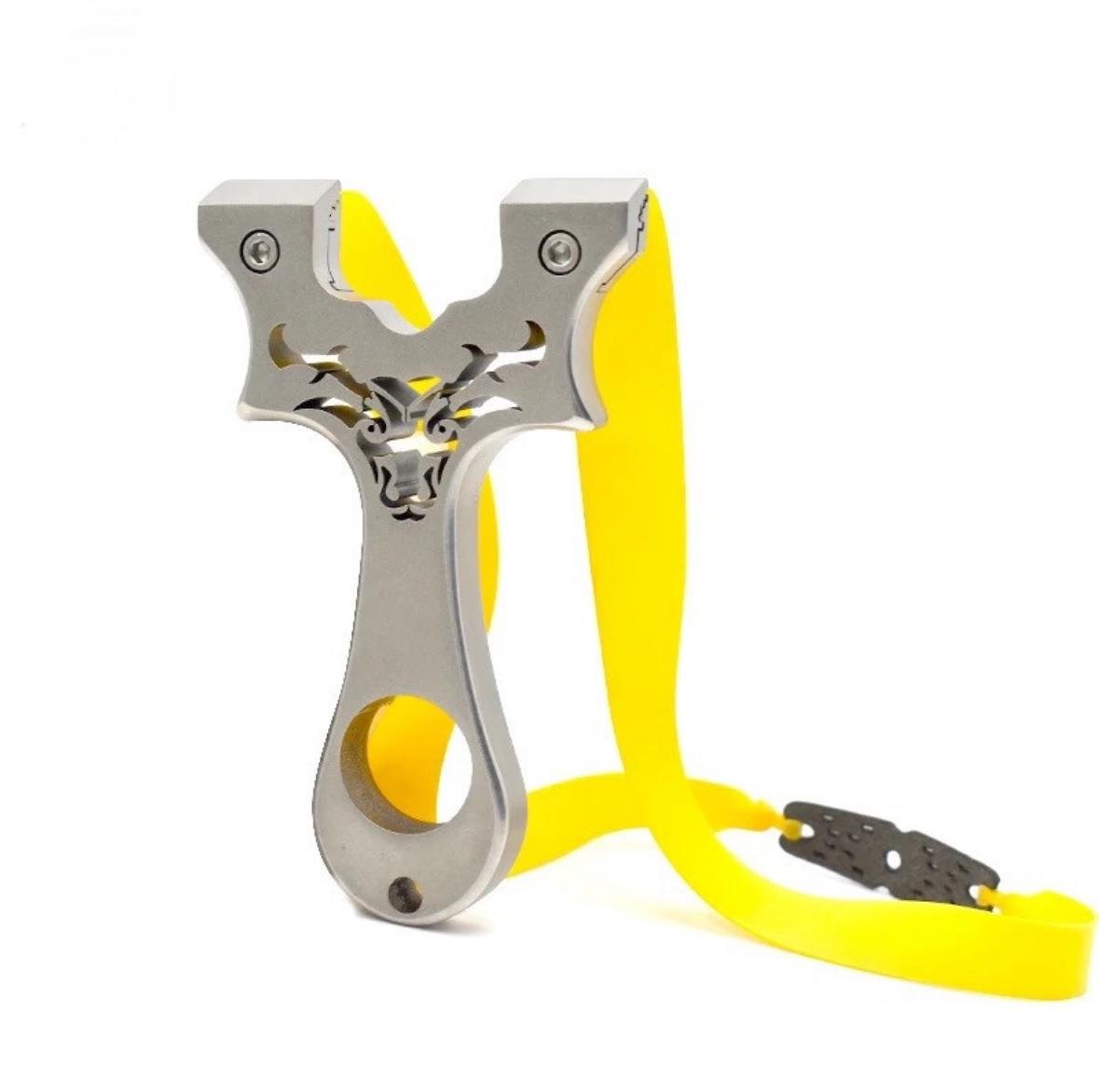 Рогатка ударна SFU Bull для тренувань/полювання/риболовлі металева з нержавіючим покриттям (0022)