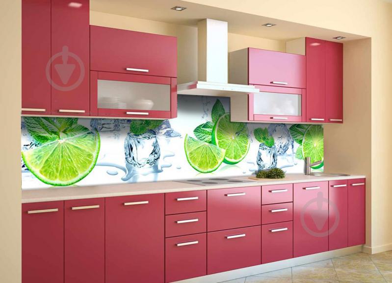 Скинали на кухню Zatarga «Лайм 02» 600х3000 мм виниловая 3Д наклейка кухонный фартук самоклеящаяся Z180343/2 Скинали на кухню Zatarga «Лайм 02» 600х3000 мм виниловая 3Д наклейка кухонный фартук самоклеящаяся Z180343/2