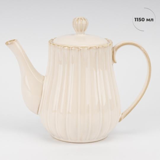 Чайник заварювальний керамічний Елеганс 1150 мл (90419) - фото 3 Чайник заварювальний керамічний Елеганс 1150 мл (90419) - фото 3