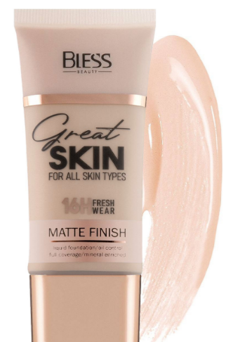 Тoнальний крем Bless Beauty Great Skin 1 світлий беж 30 мл (5900960048010)