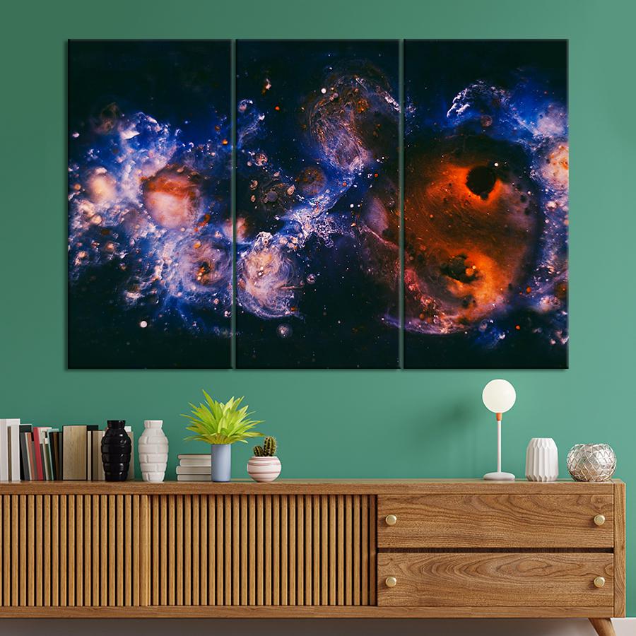 Картина космос Абстрактная космическая галактика 156x100 см (A1300-3)