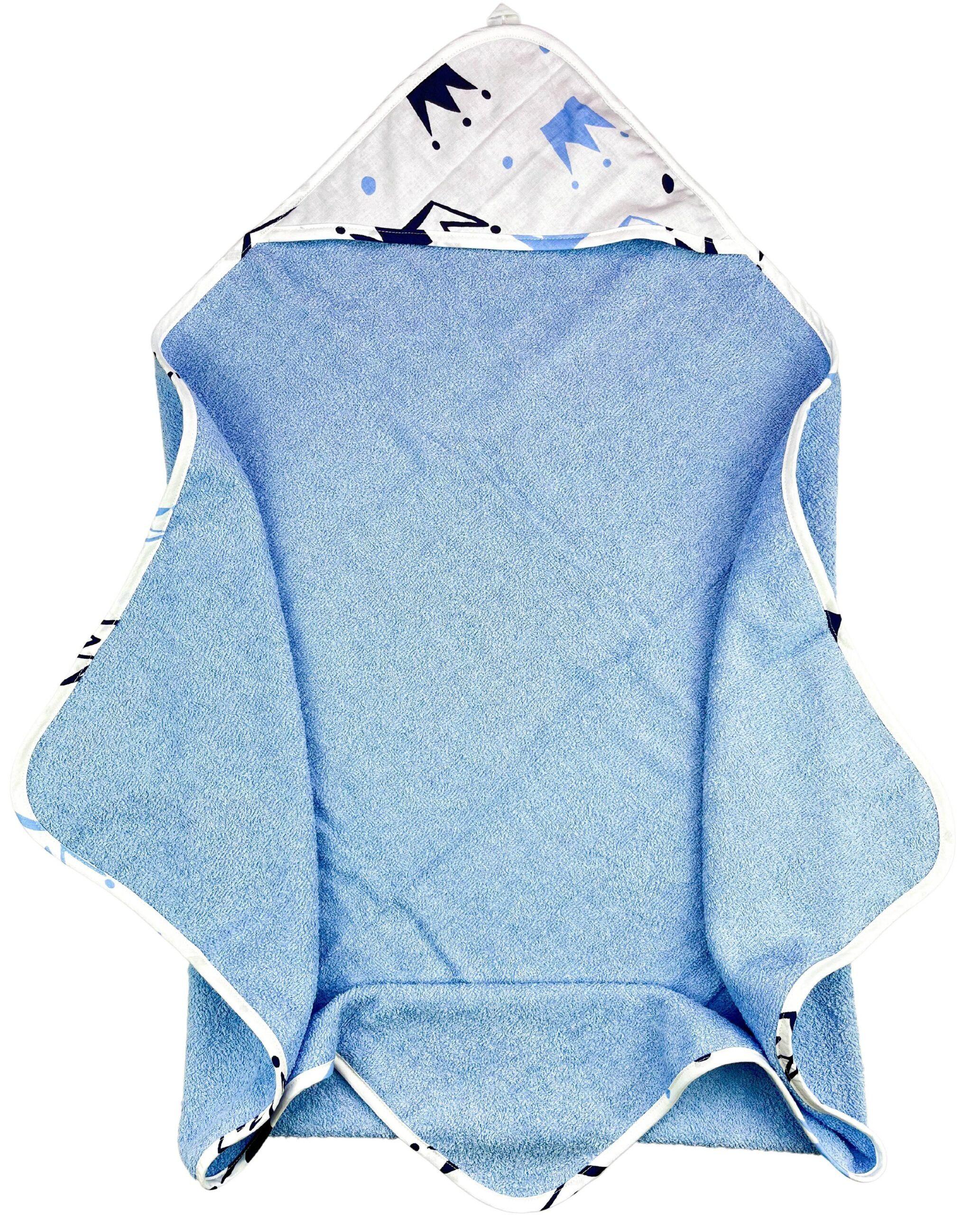 Полотенце махровое Короны 80х80 см Голубой (141406)