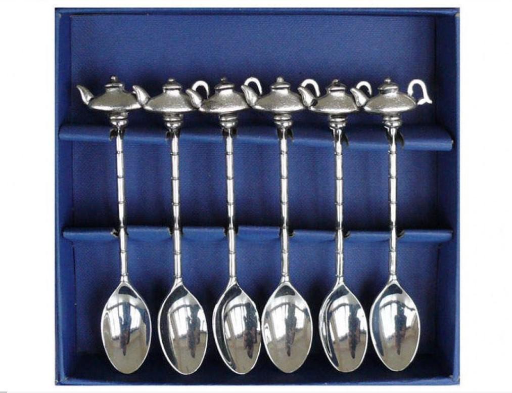 Набор ложечек Чайнички 11 см 6 шт. (155-5013)