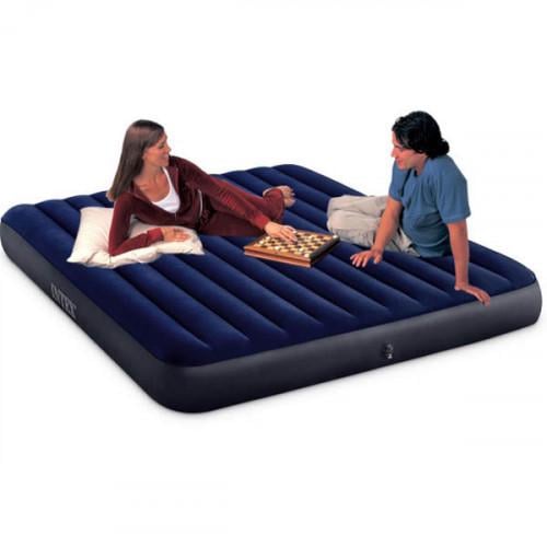 Надувной матрас двухместный Intex 64759 велюровый для сна и отдыха 152x203x25 см Синий (D-2019091143) - фото 5 Надувной матрас двухместный Intex 64759 велюровый для сна и отдыха 152x203x25 см Синий (D-2019091143) - фото 5