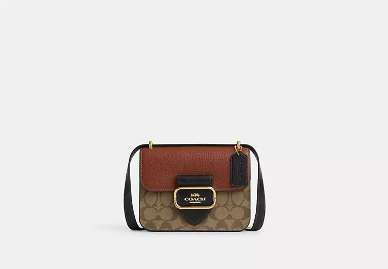 Сумка жіноча Morgan Square Crossbody Gold/Khaki Multi Сумка жіноча Morgan Square Crossbody Gold/Khaki Multi