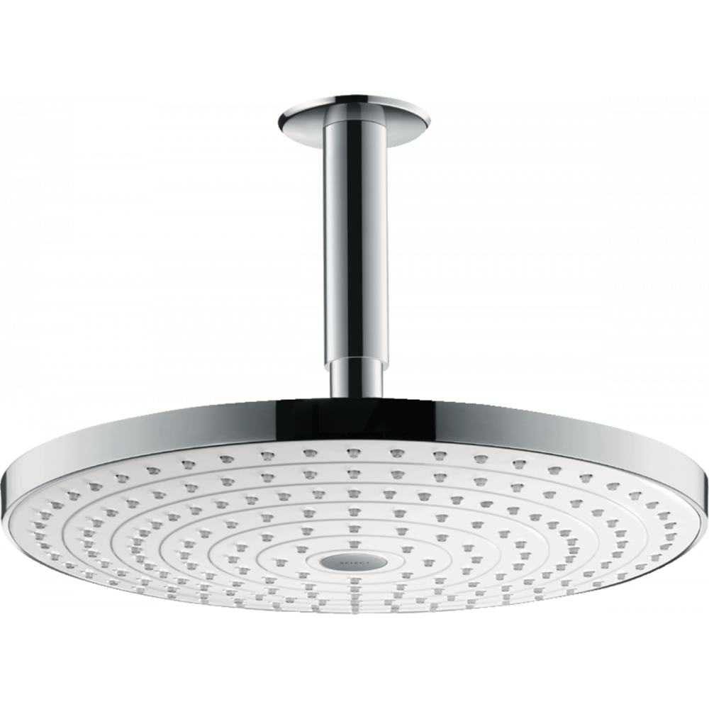 Душ верхний с кронштейном Hansgrohe Raindance Select 27337400 301 мм Белый (142478) - фото 1