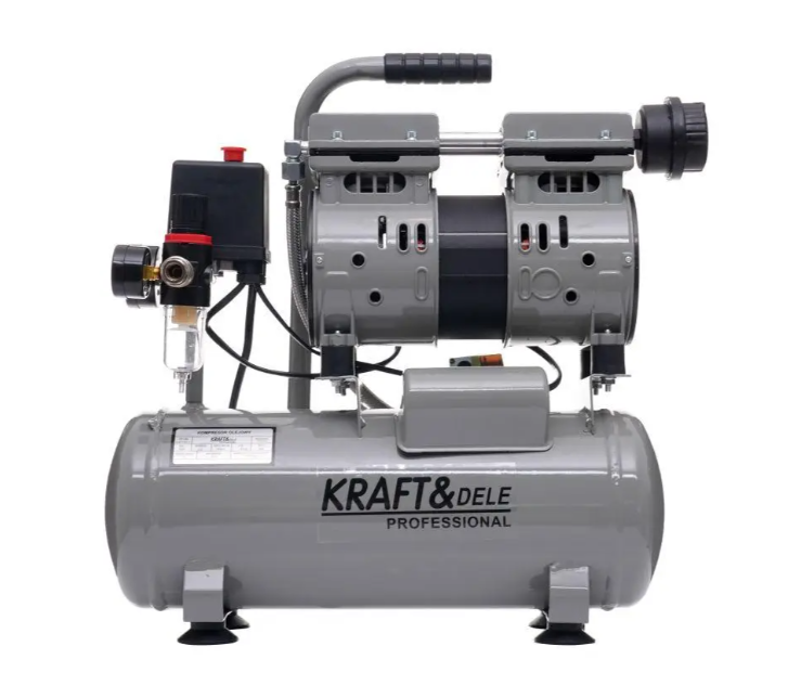 Компресор безмасляний поршневий Kraft&Dele KD1384 9 л 550 Вт (29544315) - фото 5 Компресор безмасляний поршневий Kraft&Dele KD1384 9 л 550 Вт (29544315) - фото 5