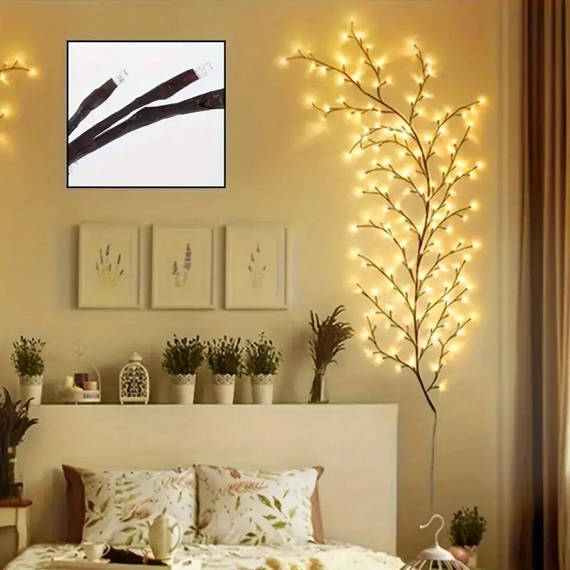 Гирлянда LED Ветка USB пульт 8 режимов 2,3 м Теплый белый - фото 4 Гирлянда LED Ветка USB пульт 8 режимов 2,3 м Теплый белый - фото 4