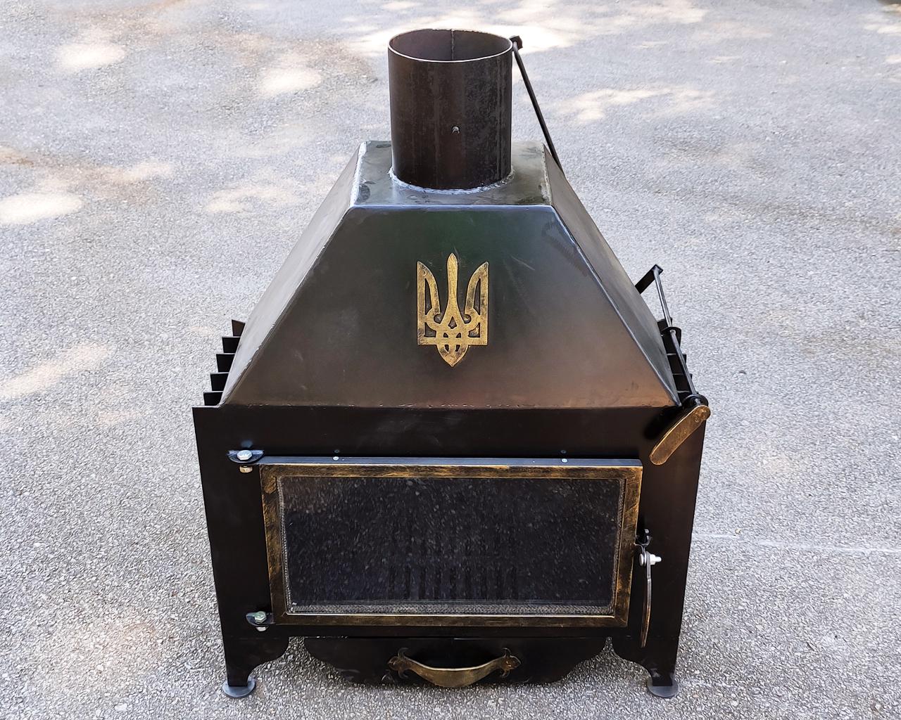 Камин Kram-kovka Карпаты стальной напольный 4 мм - фото 5