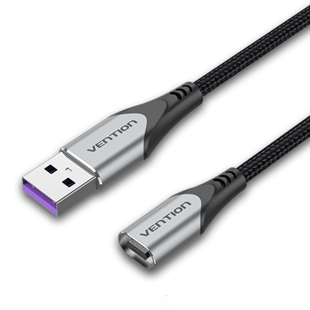 Кабель магнитный USB Vention 5 А/1 м/без коннектора Серый (CQTHF)