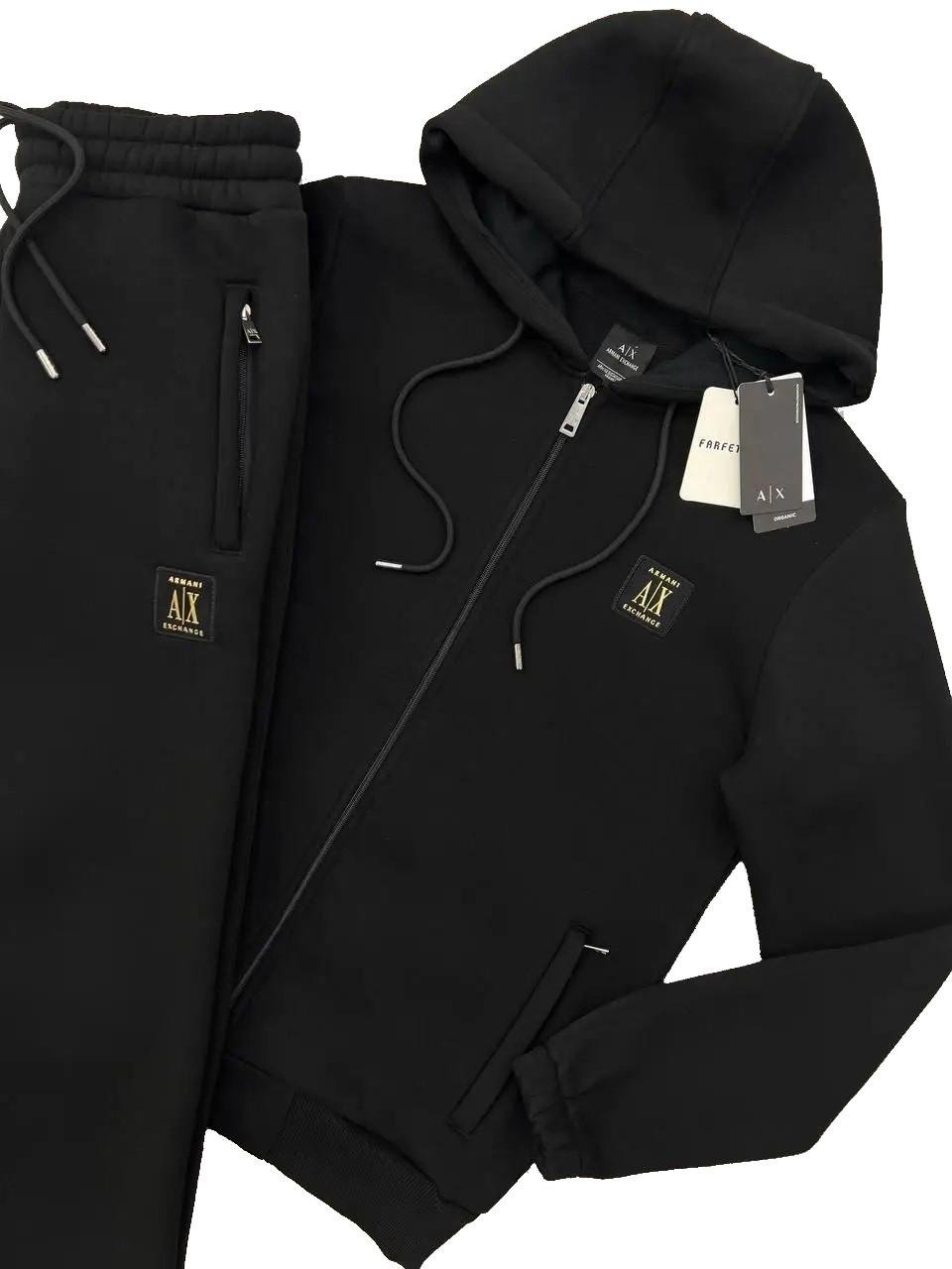 Костюм утепленный спортивный мужской Armani exchange AX-705-904BL M - фото 9 Костюм утепленный спортивный мужской Armani exchange AX-705-904BL M - фото 9